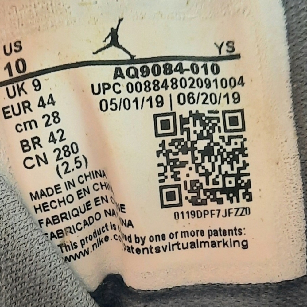 Nike Air Jordan Max Aura Mens Shoes Size 10 AQ9084-010 Cool Gray Basketball - Picture 10 of 14
